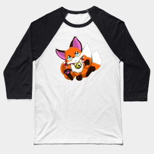 Two-tailed Anime Fox Baseball T-Shirt